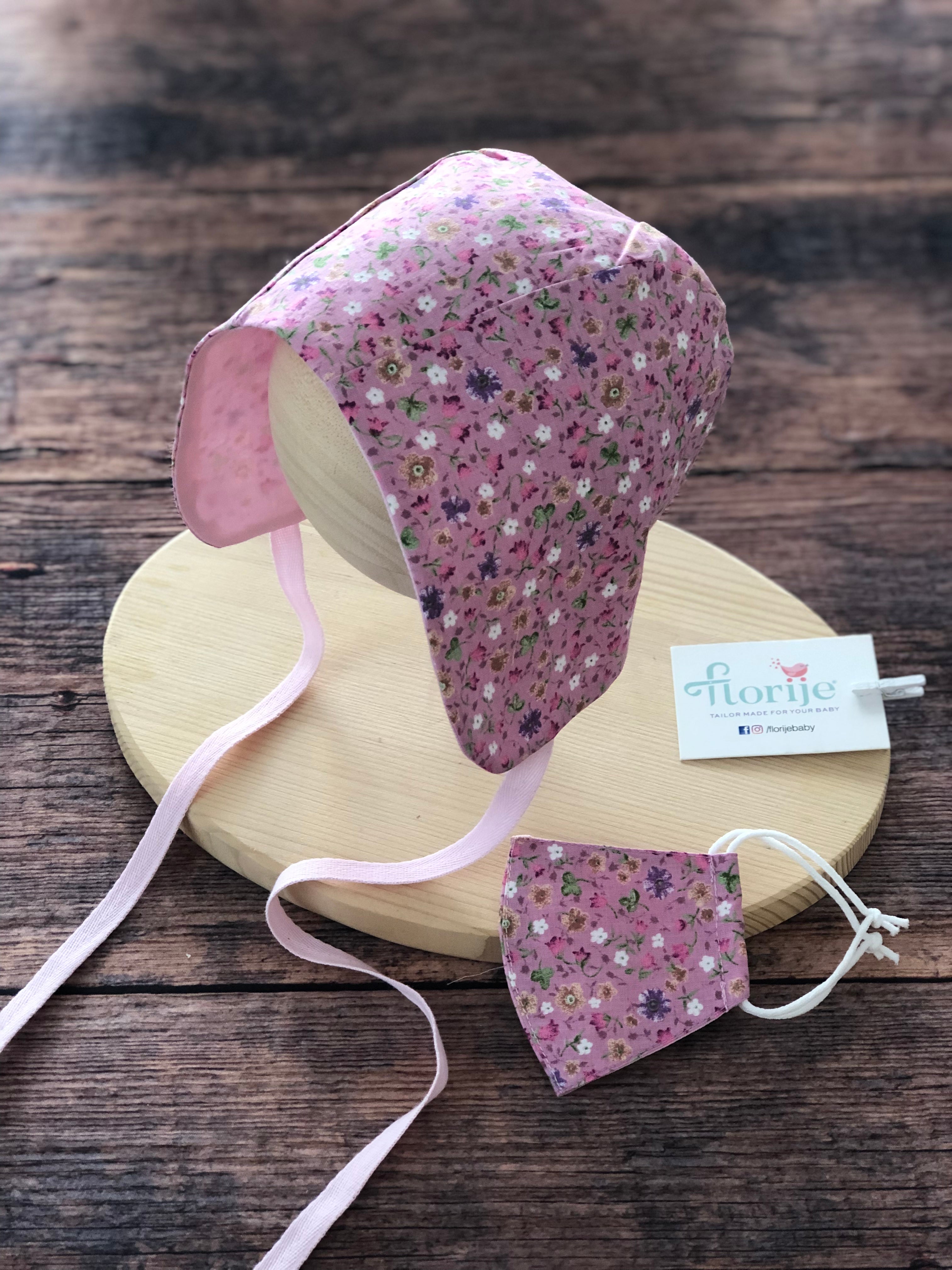 Desenli Yazlık Bebek Bonnet Şapka