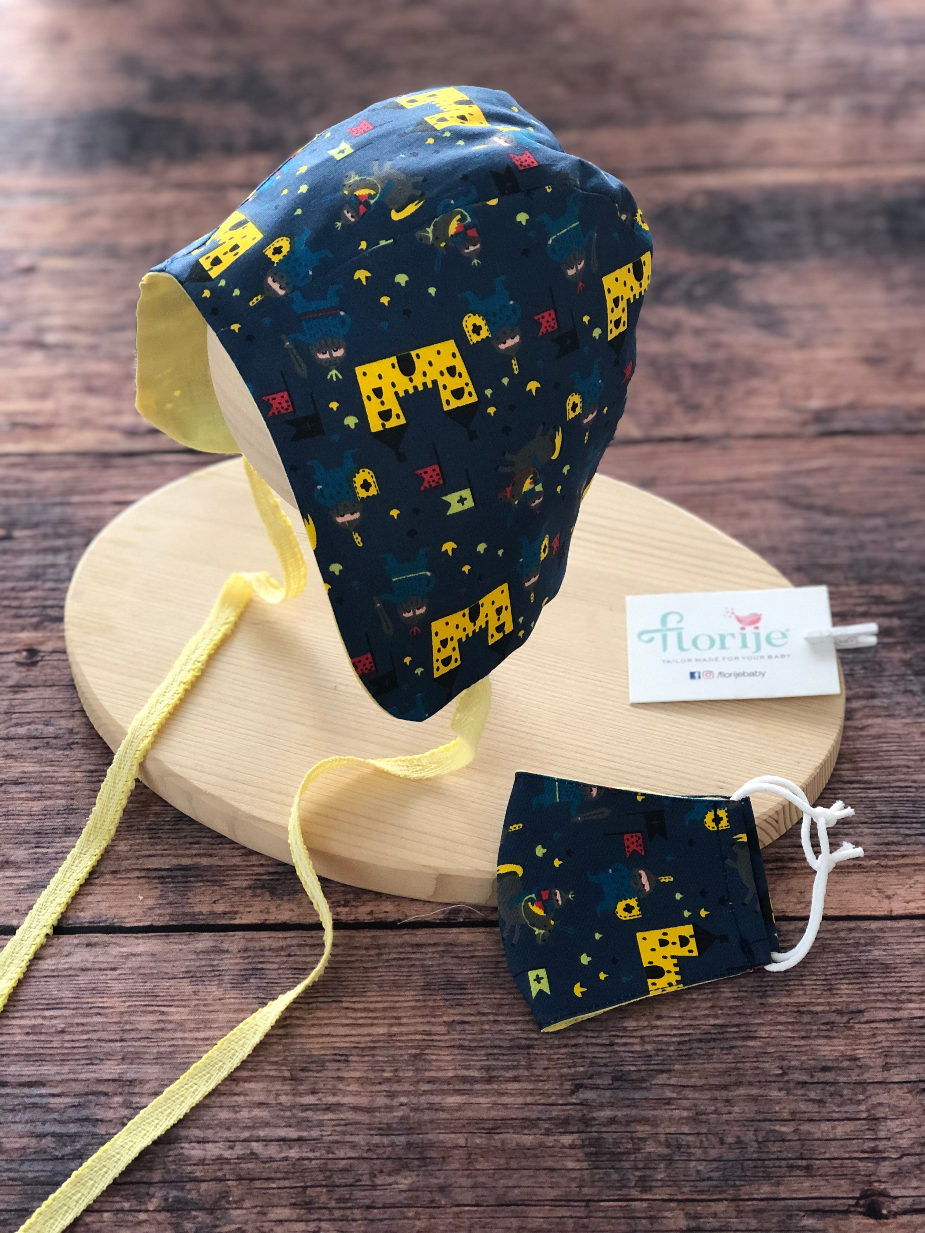 Desenli Yazlık Bebek Bonnet Şapka