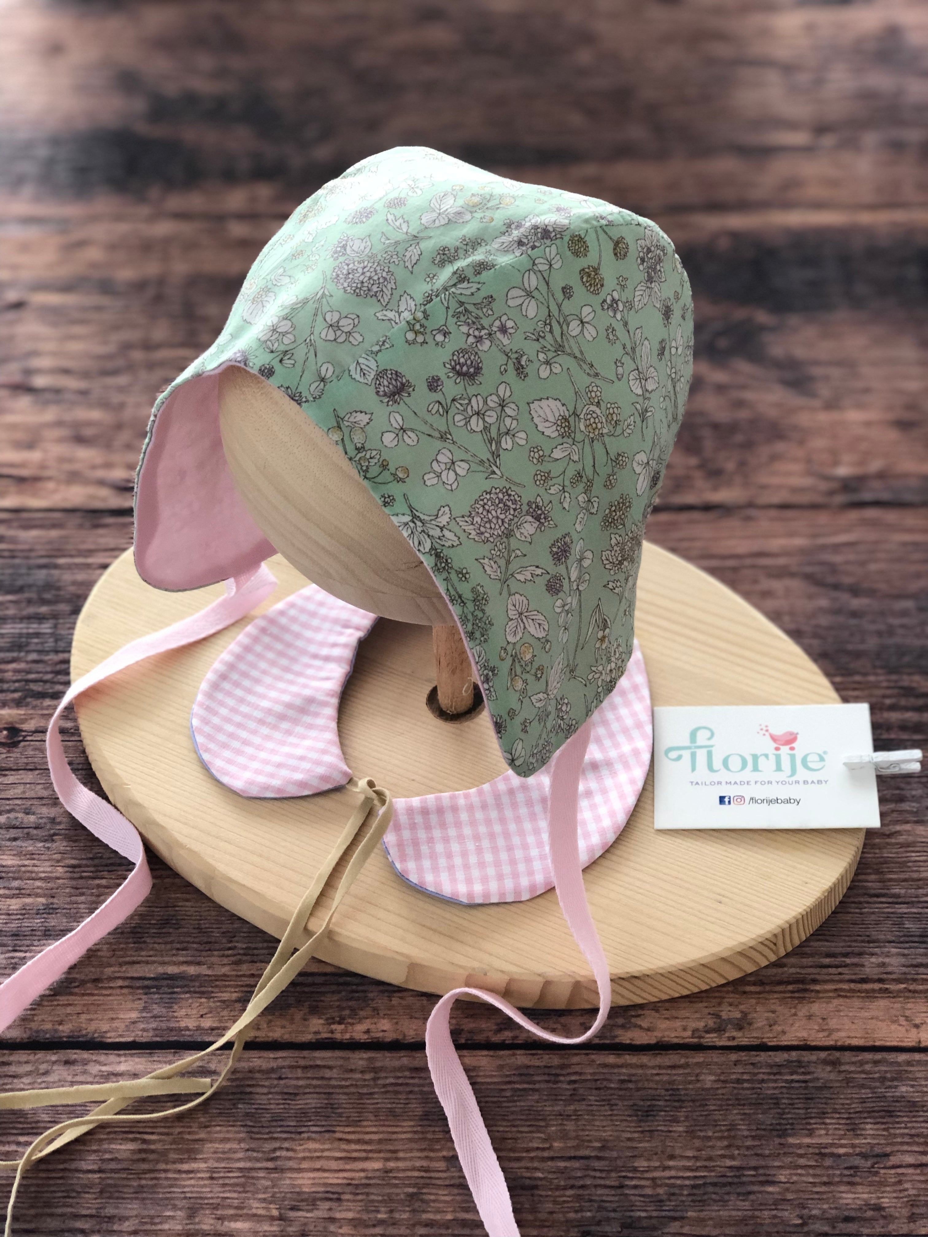 Desenli Yazlık Bebek Bonnet Şapka