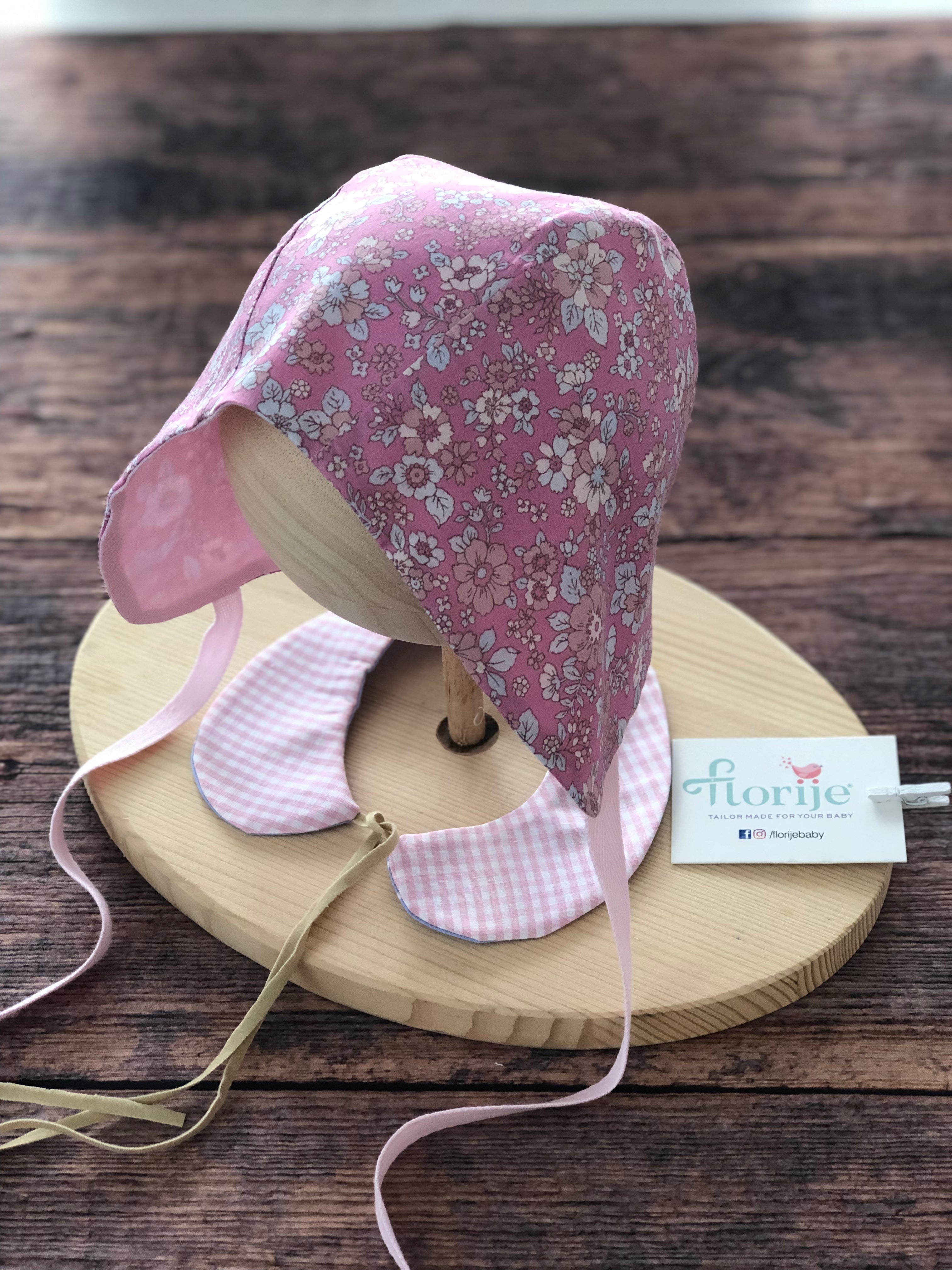 Desenli Yazlık Bebek Bonnet Şapka