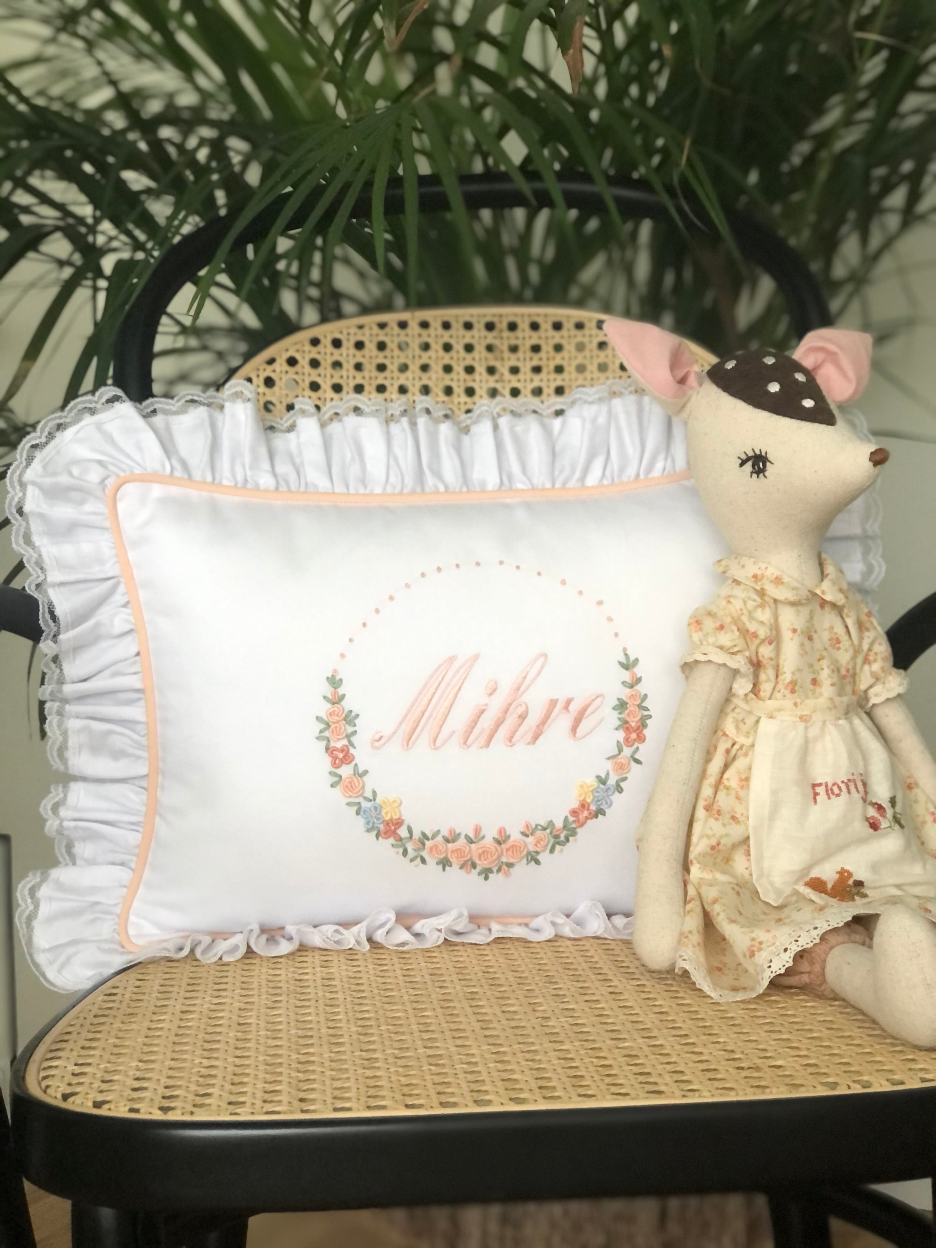 Floral Model Decorative Baby Pillow