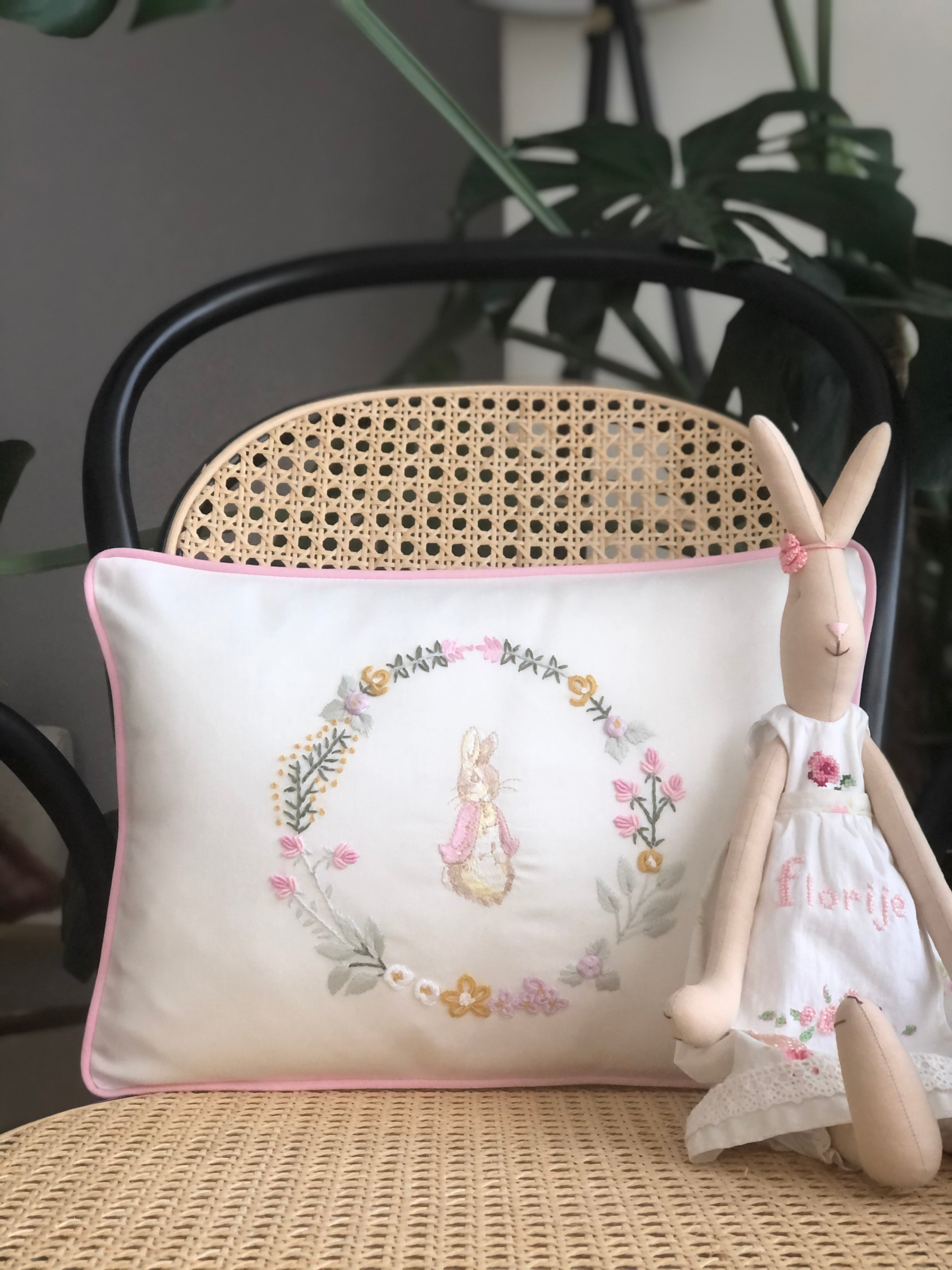 Butterfly Model Peter Rabbit Decorative Baby Pillow