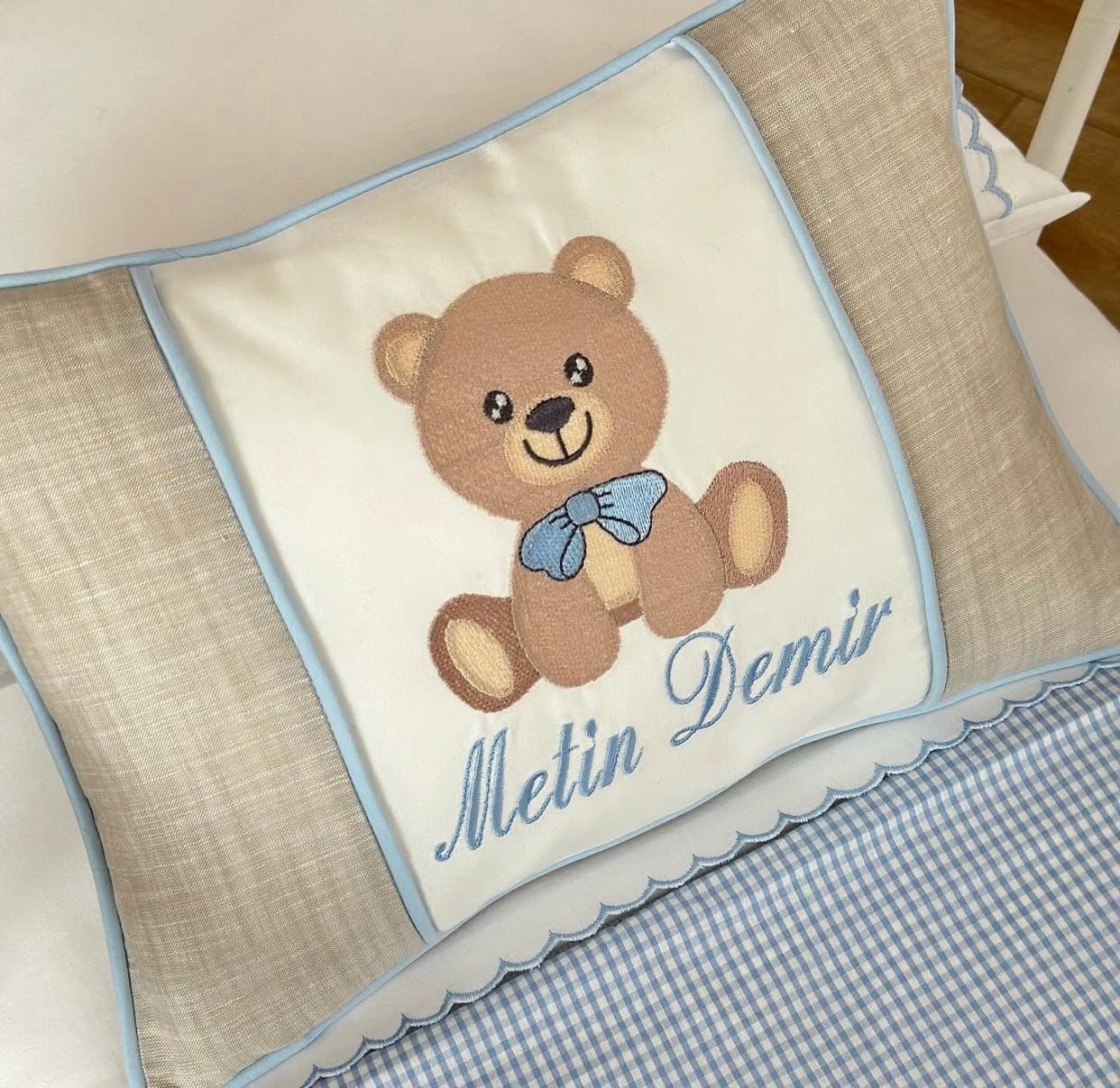Teddy Bear Model Decorative Baby Pillow