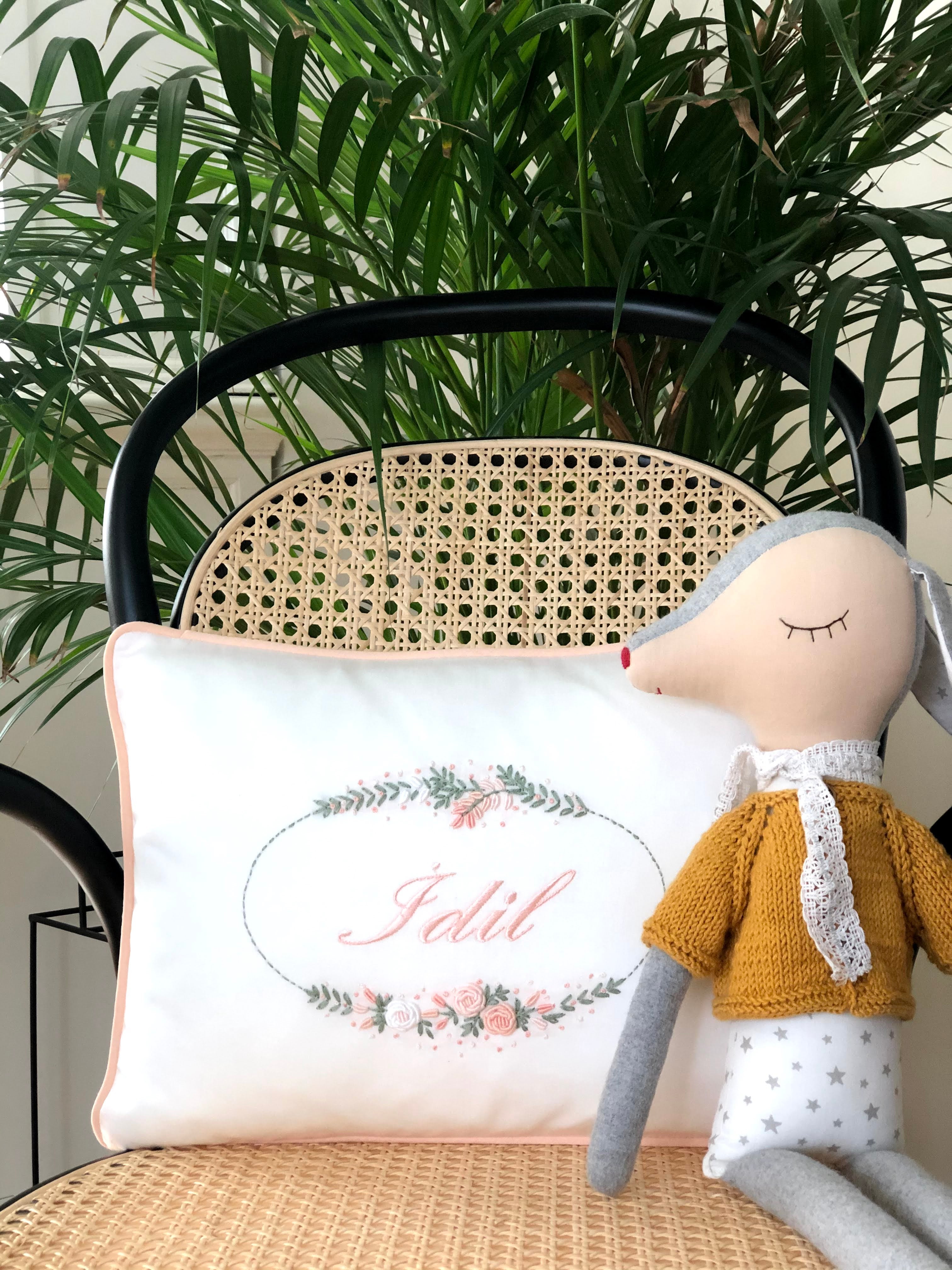 Atlas Model Decorative Baby Pillow - Salmon