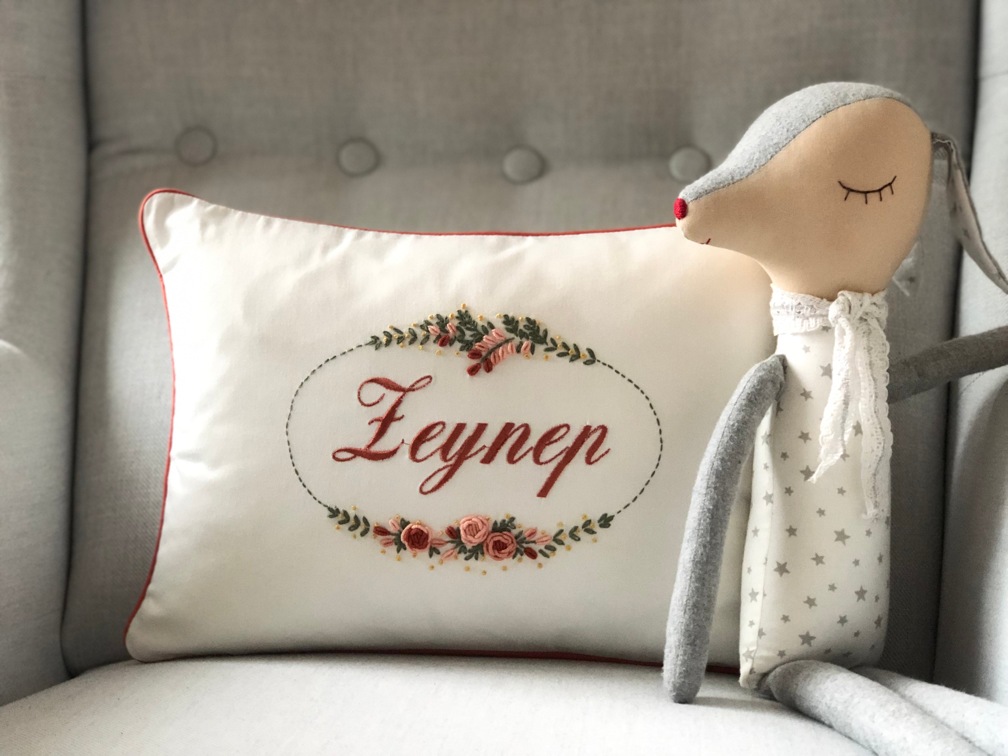 Atlas Model Decorative Baby Pillow - Tile