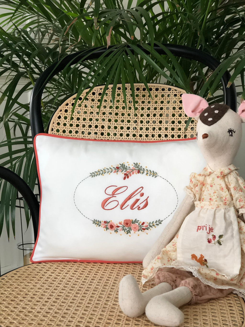 Atlas Model Dekoratif Bebek Yastığı - Kiremit