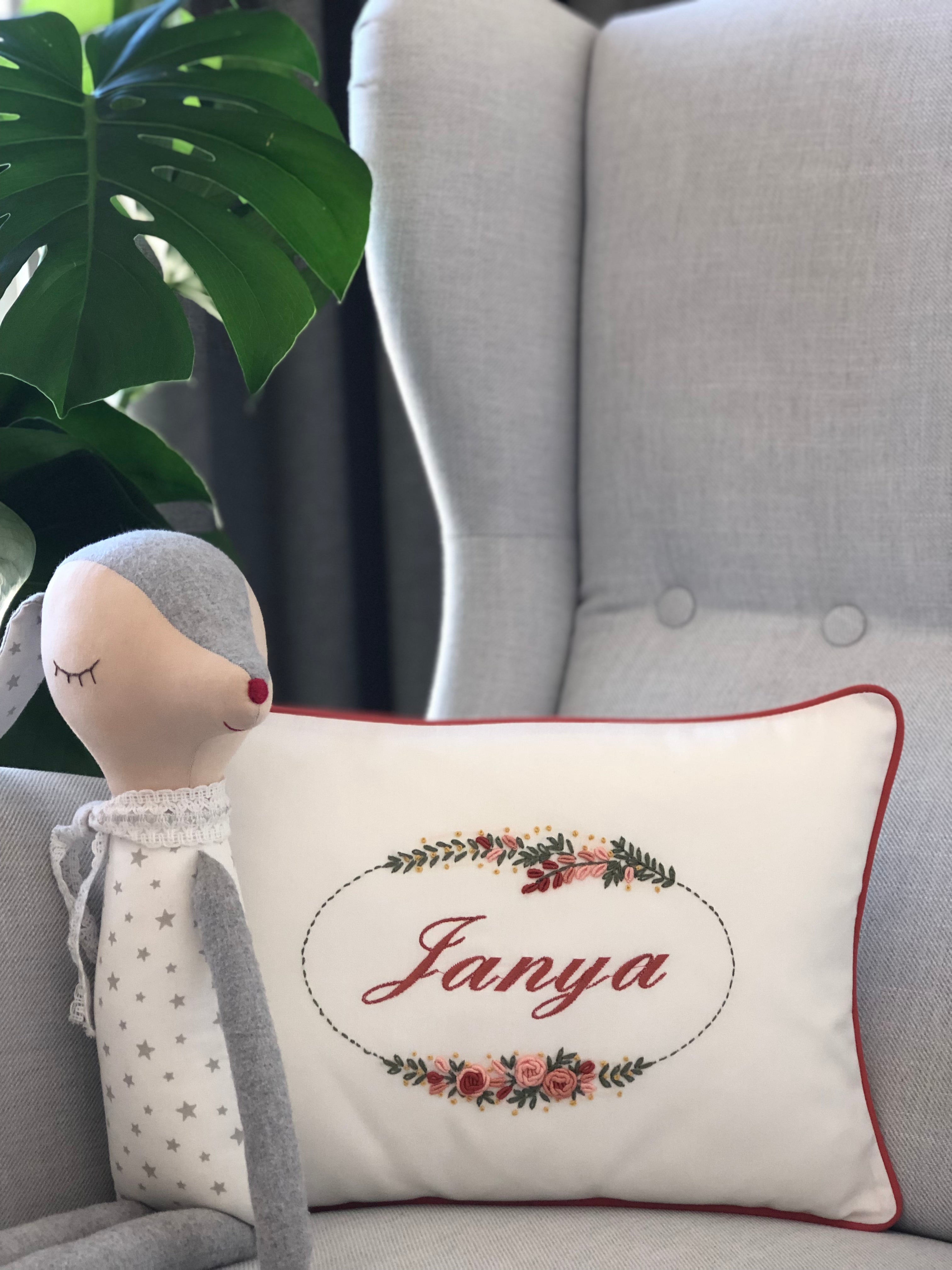 Atlas Model Decorative Baby Pillow - Tile