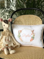 Geometry Model Decorative Baby Pillow - Salmon