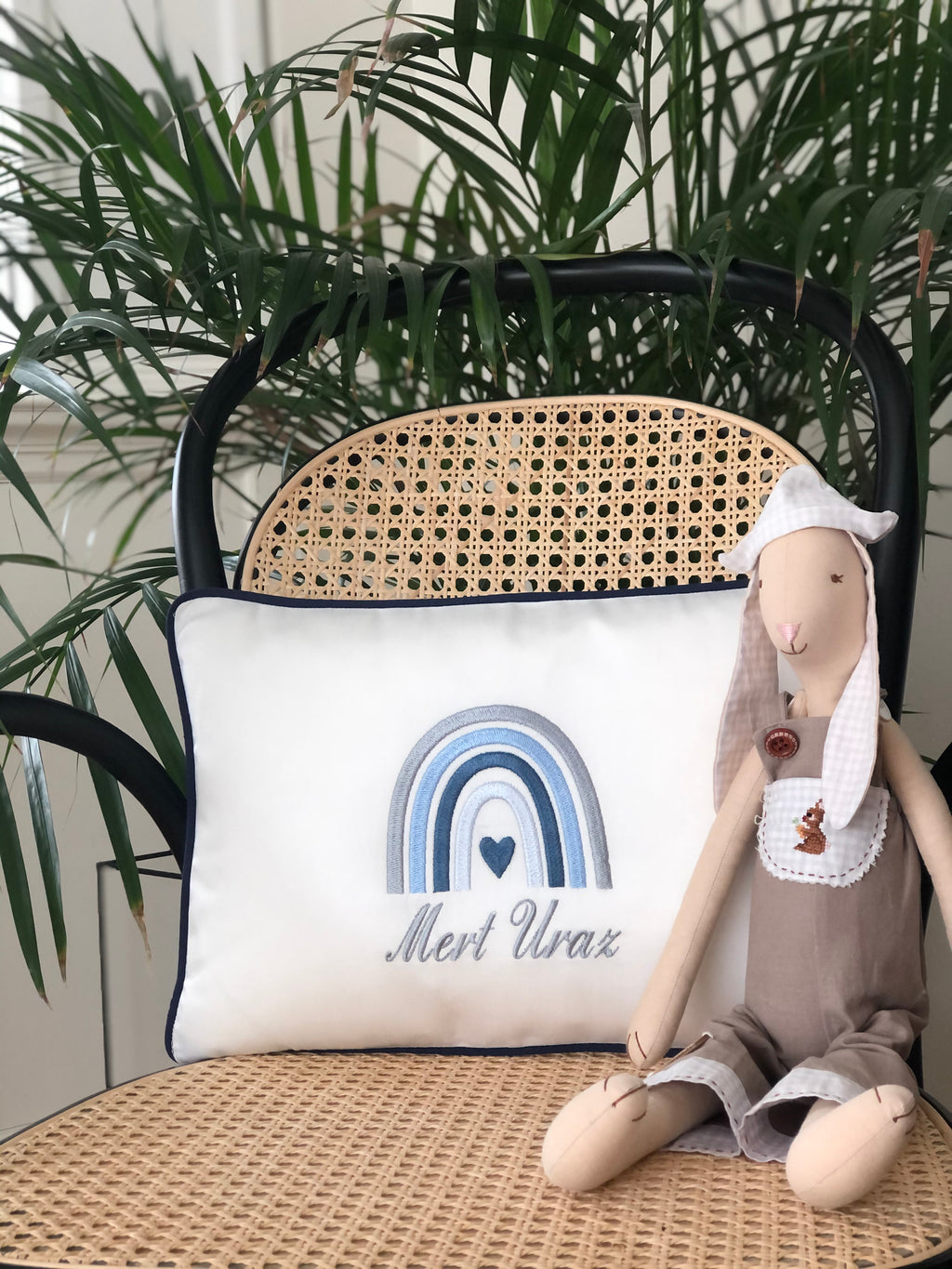 Rainbow Model Decorative Baby Pillow - Gray