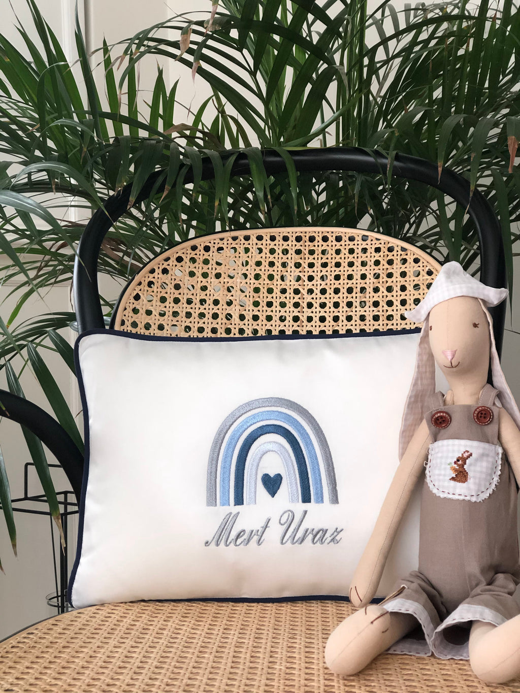 Rainbow Model Decorative Baby Pillow - Gray