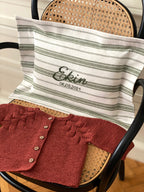 Kişiselleştirilmiş Keten Dilimli Bebek Yastığı