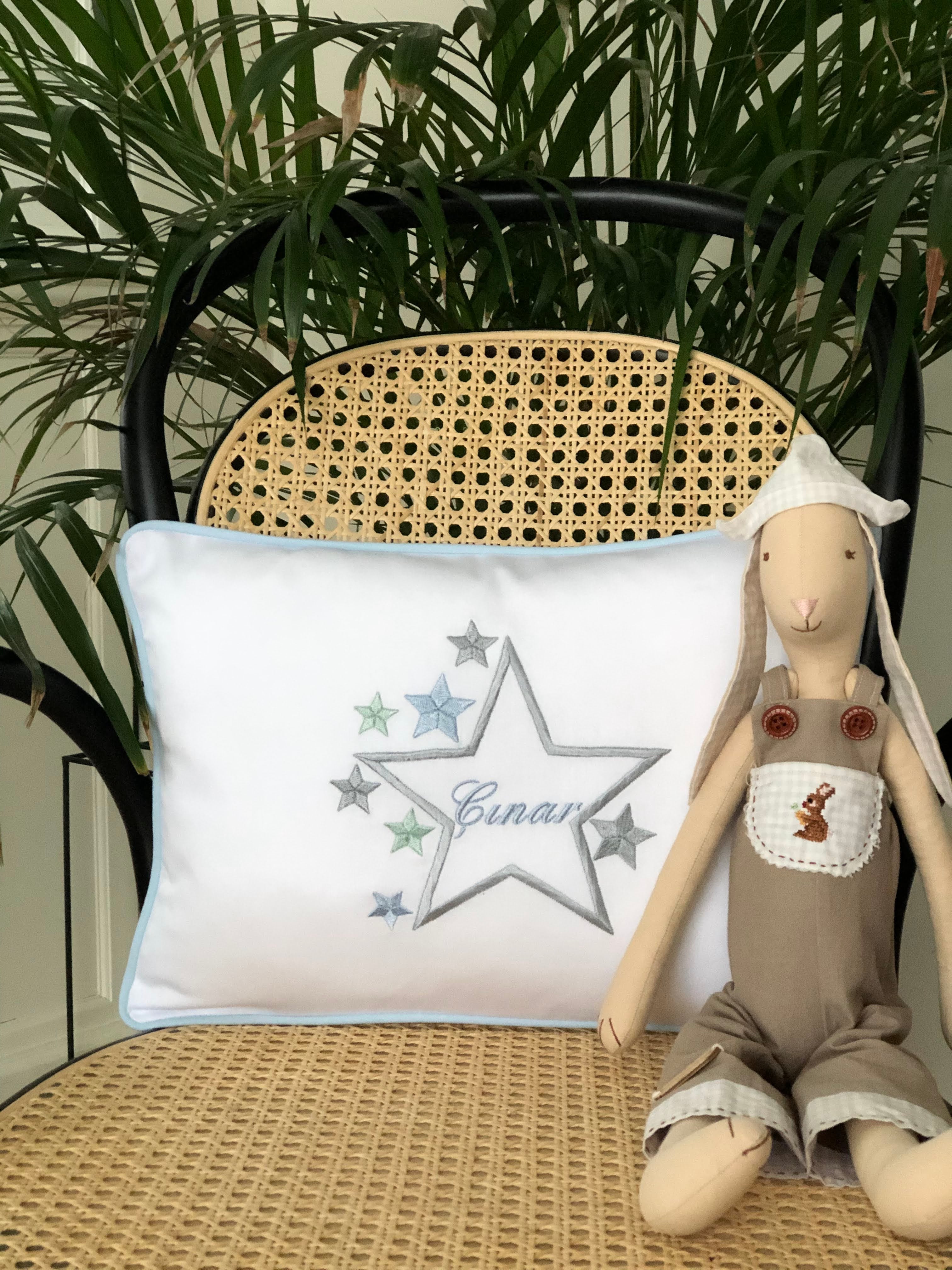 Star Pattern Decorative Baby Pillow