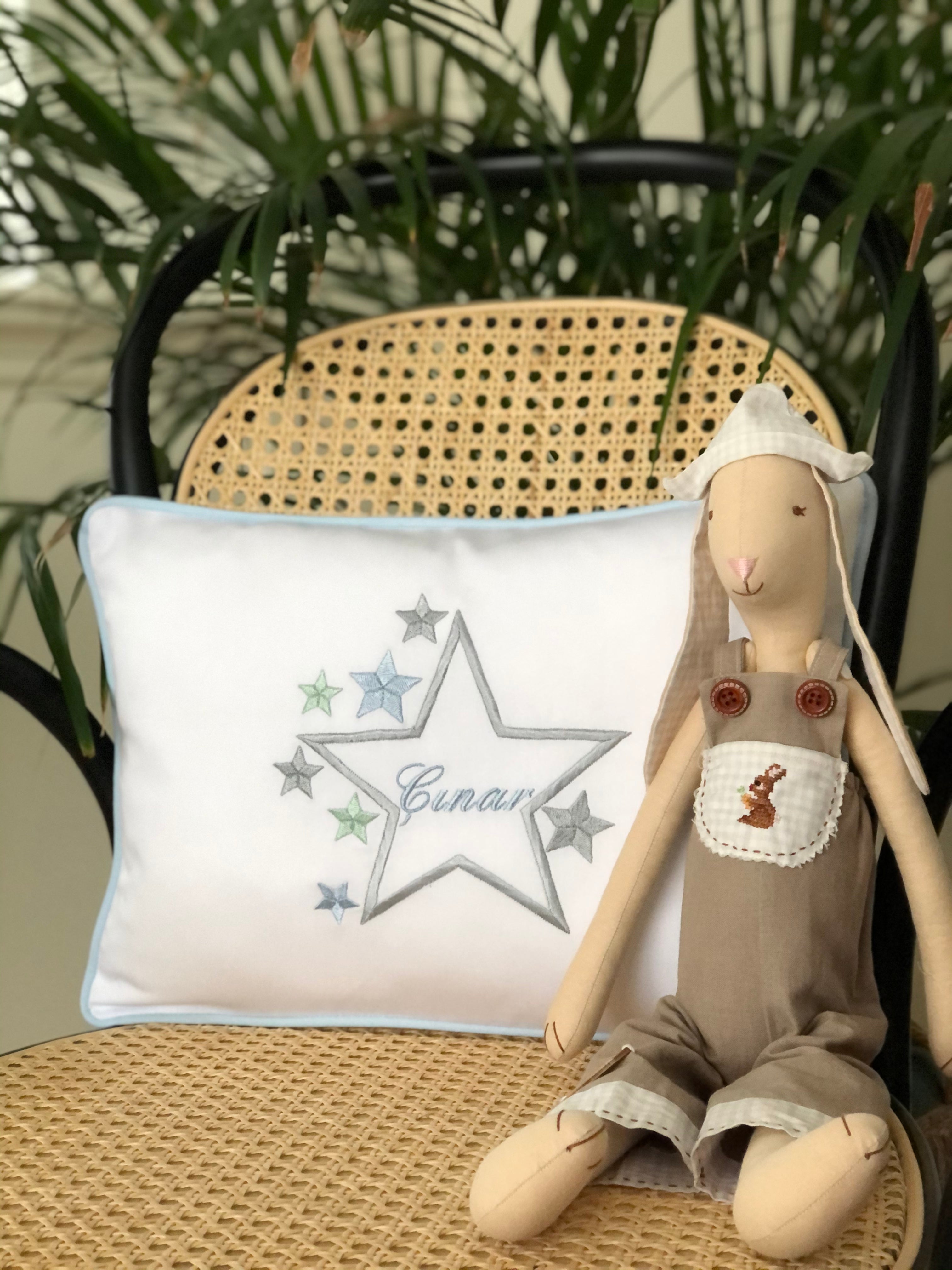 Star Pattern Decorative Baby Pillow