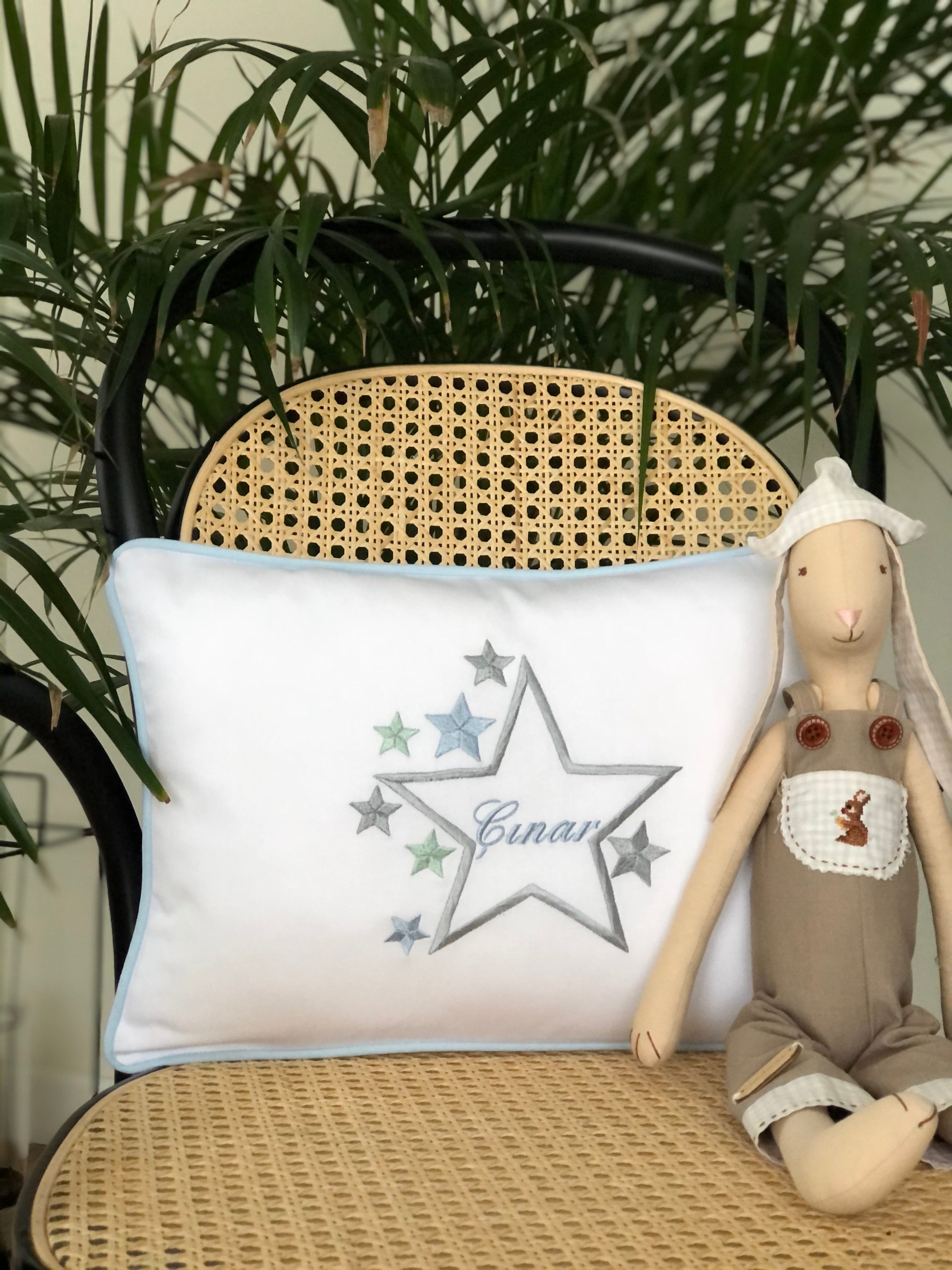 Star Pattern Decorative Baby Pillow