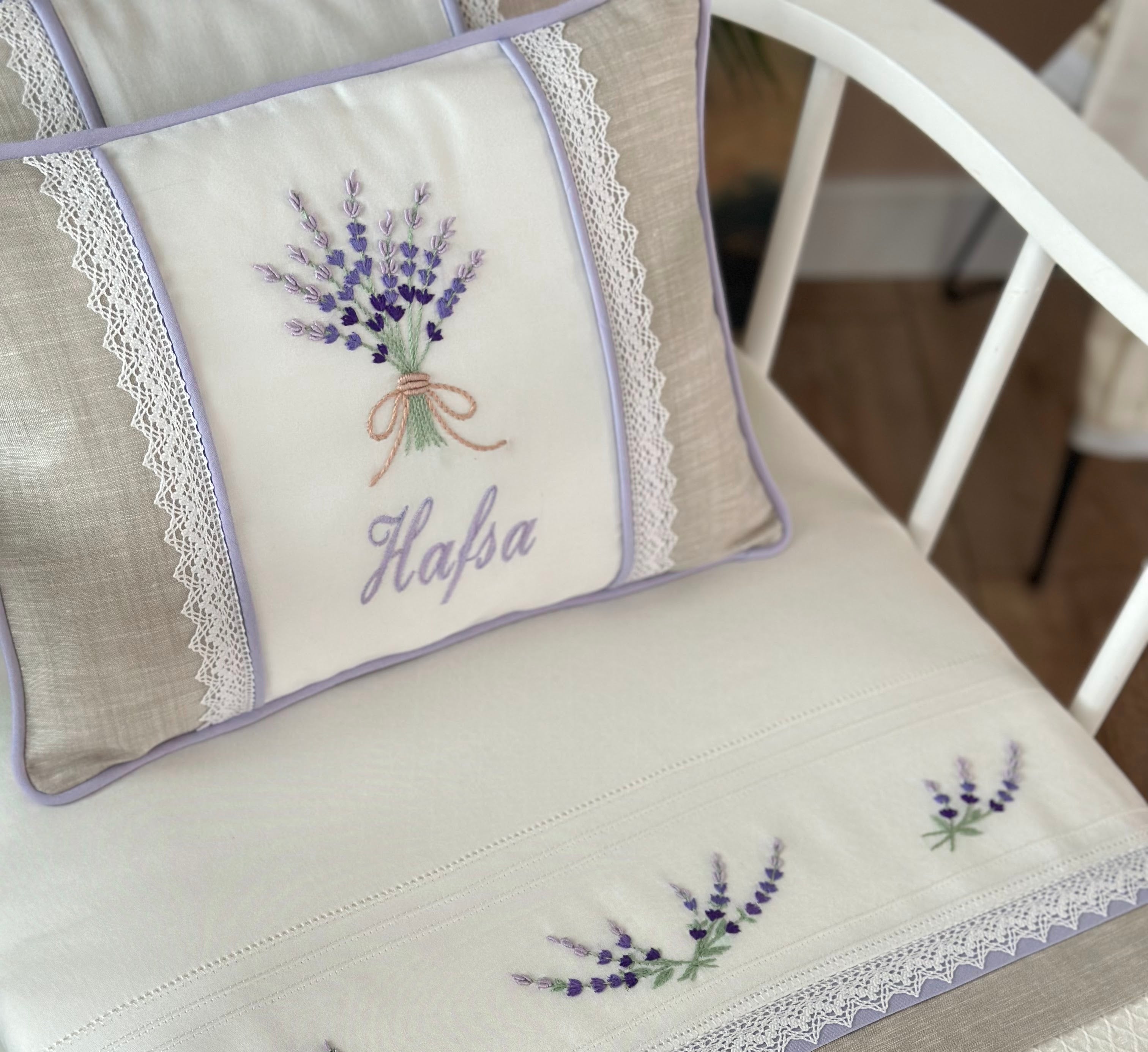 Lavender Decorative Baby Pillow