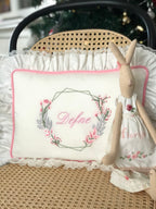 Geometri Model Dekoratif Bebek Yastığı - Pembe