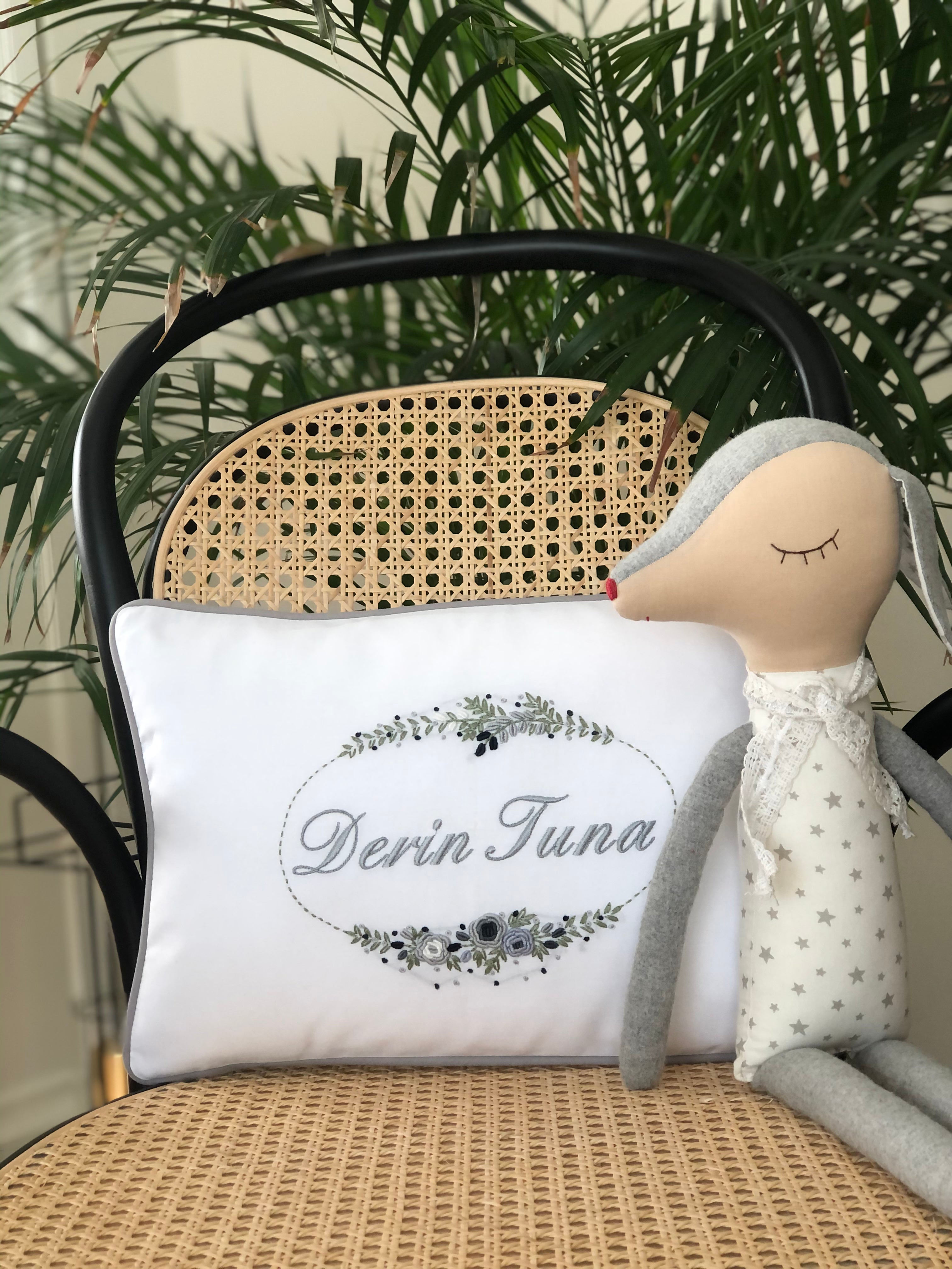 Atlas Model Decorative Baby Pillow - Gray