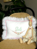 Half Moon Decorative Baby Pillow - Pink/Mint