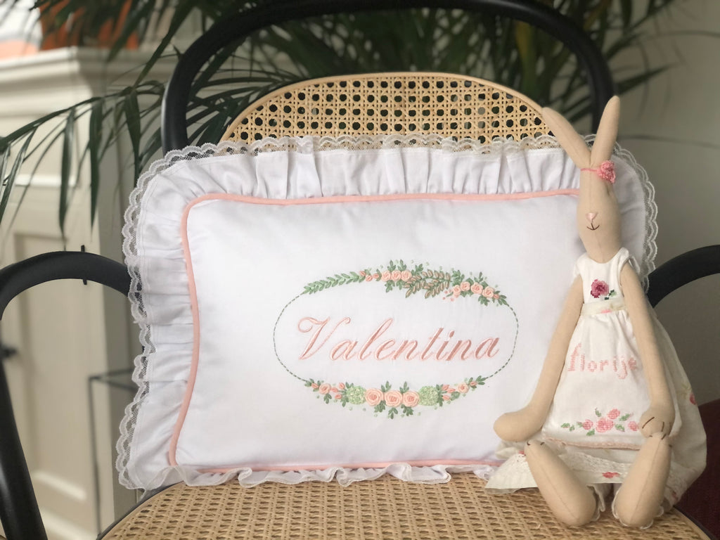 Belcekız Model Decorative Baby Pillow - Salmon