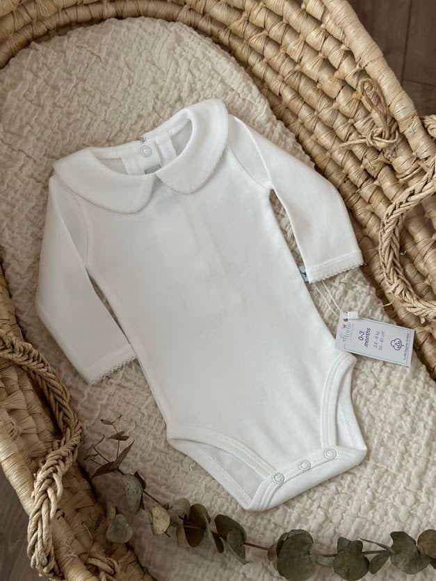 Bebe Yaka Uzun Kollu Organik Body