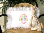 Rainbow Pattern Decorative Baby Pillow - Pink