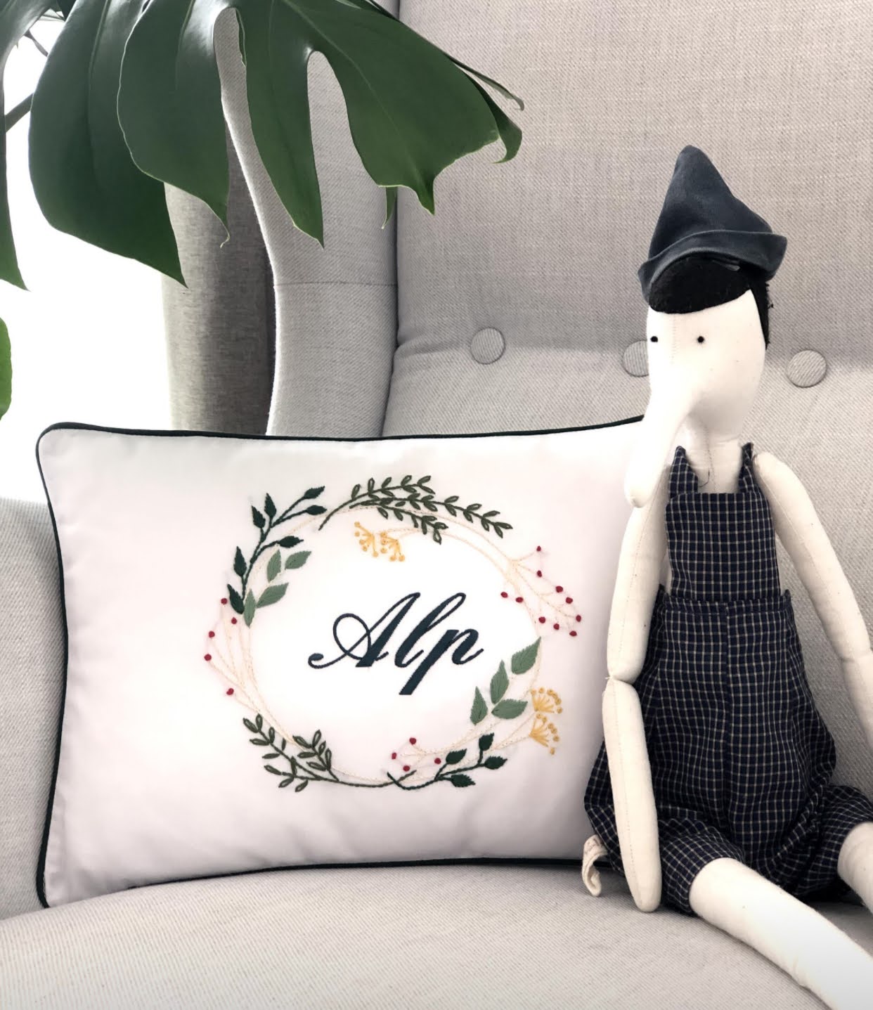 New Year's Model Decorative Baby Pillow