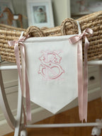 Kişiye Özel İsimli Keten Banner / Kapı Süsü Monogram