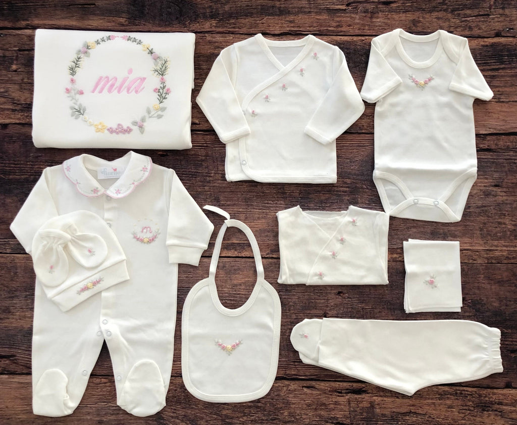 Kelebek Rüyası Hastane Çıkışı Seti - Sarı&Pembe