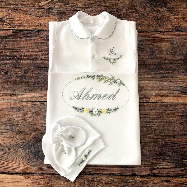 İstanbul Serisi Hastane Çıkışı Seti - Gri&Sarı