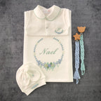 Ortanca Model Hastane Çıkışı Seti Mavi&Mint