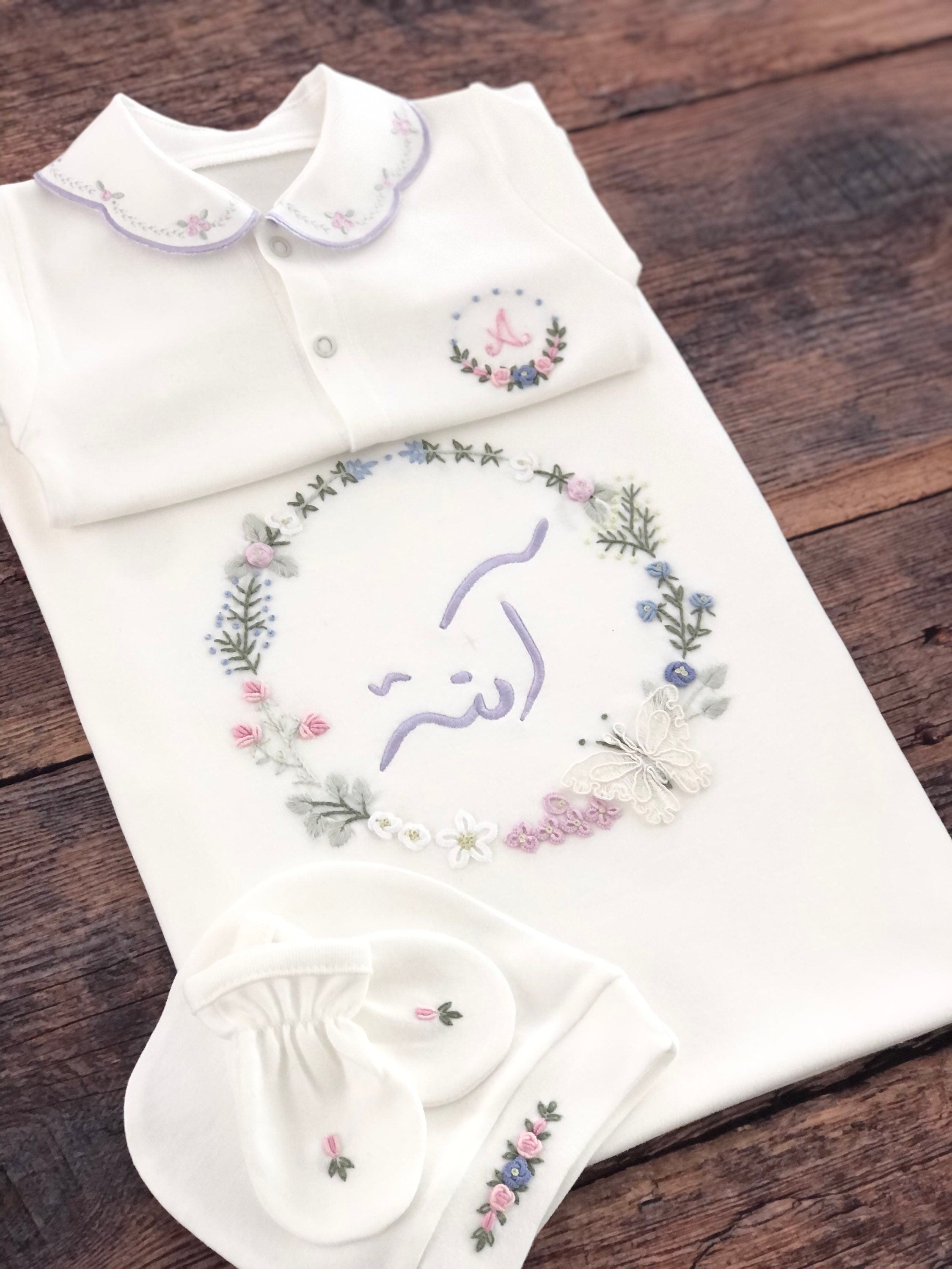 Kelebek Rüyası Hastane Çıkışı Seti- Pembe&Lila