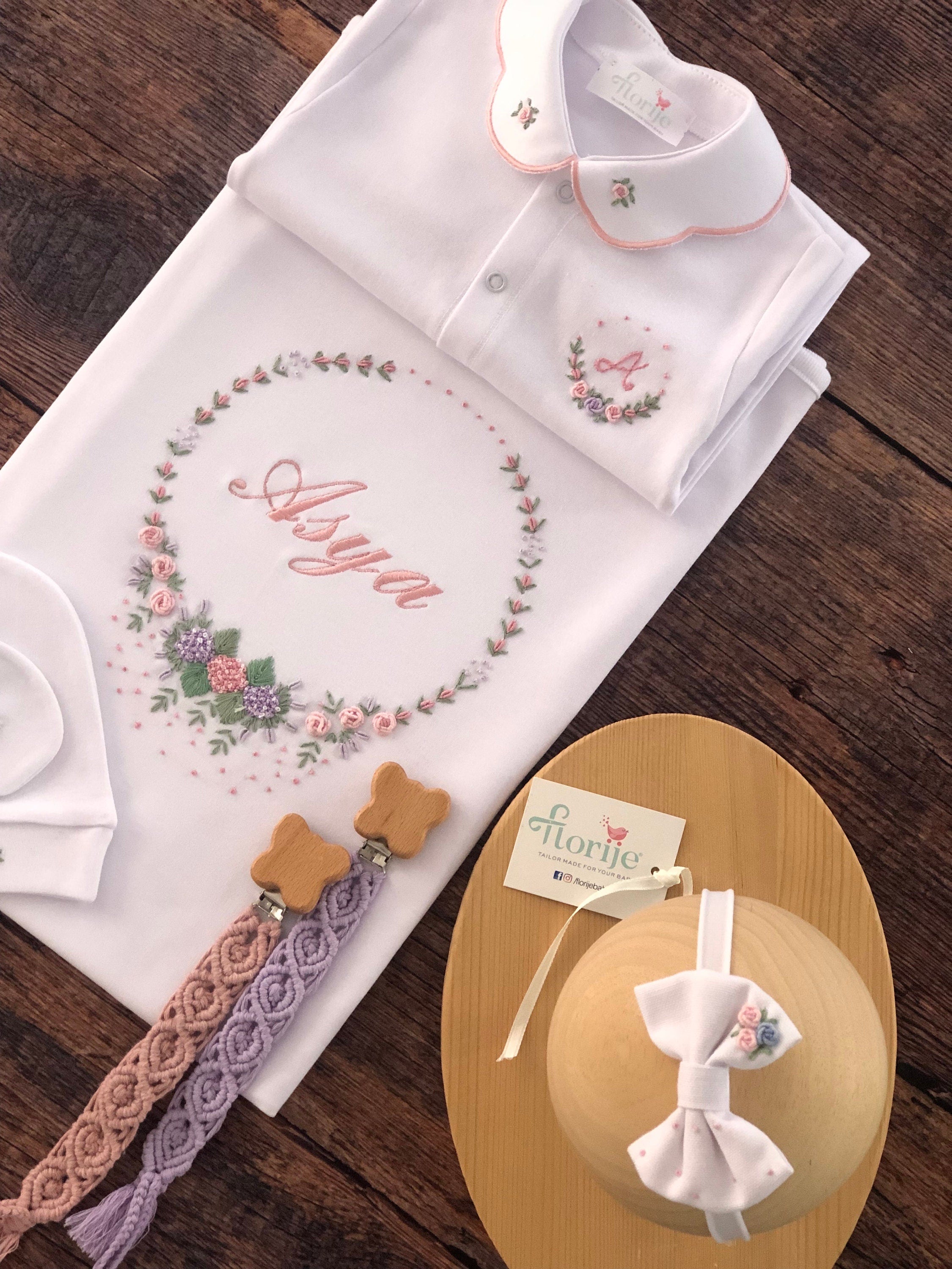 Ortanca Model Hastane Çıkışı Seti Gül Kurusu