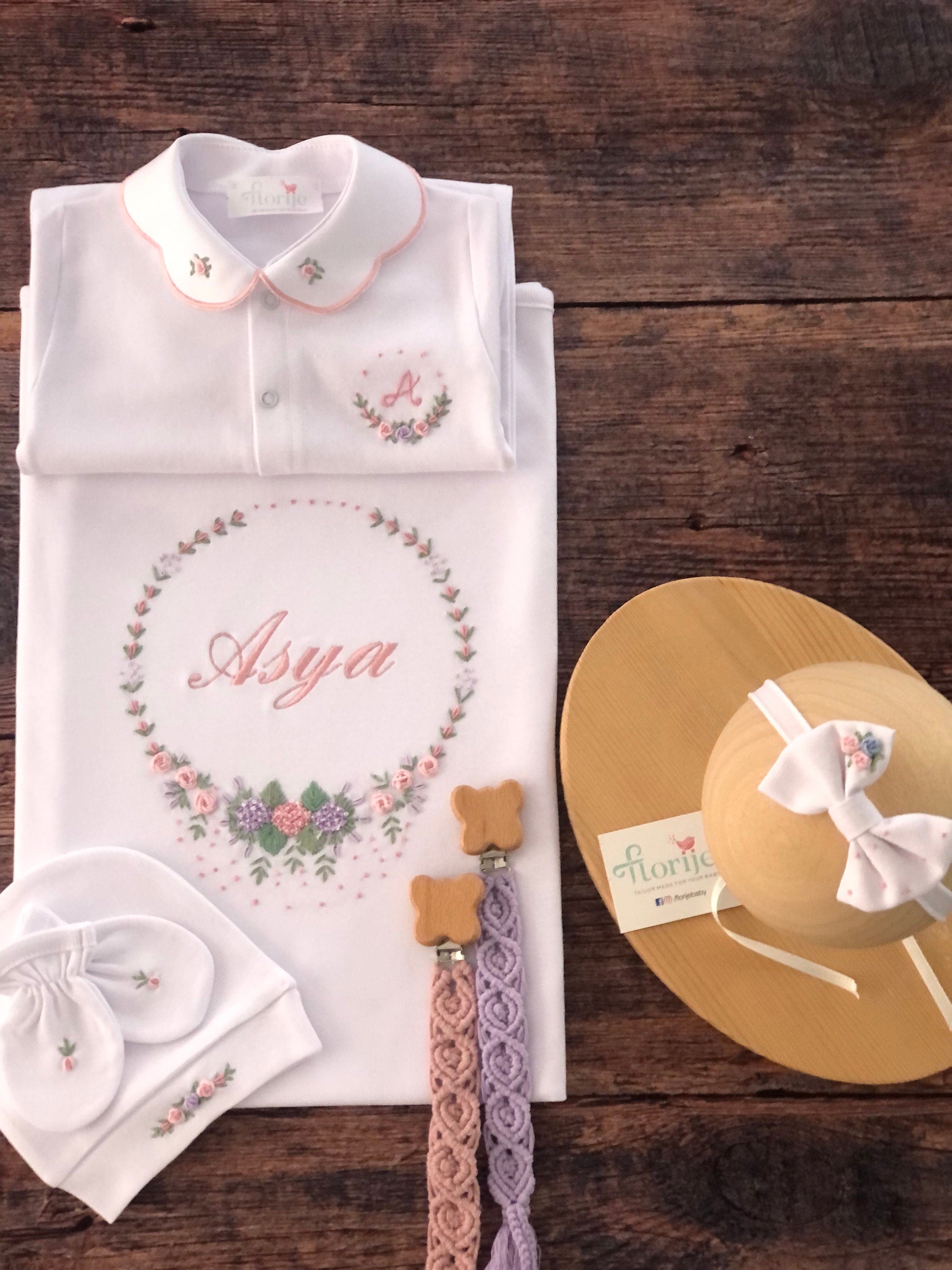 Ortanca Model Hastane Çıkışı Seti Gül Kurusu