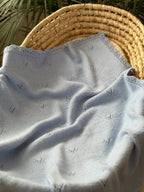 El Örgüsü Mavi Bebek Battaniyesi