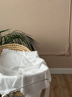 El Örgüsü Beyaz Bebek Battaniyesi