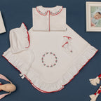 Kırmızı Çelenk Harfli Organik Yenidoğan Seti