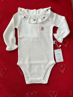 El Örgüsü Kırmızı Bebek Battaniyesi