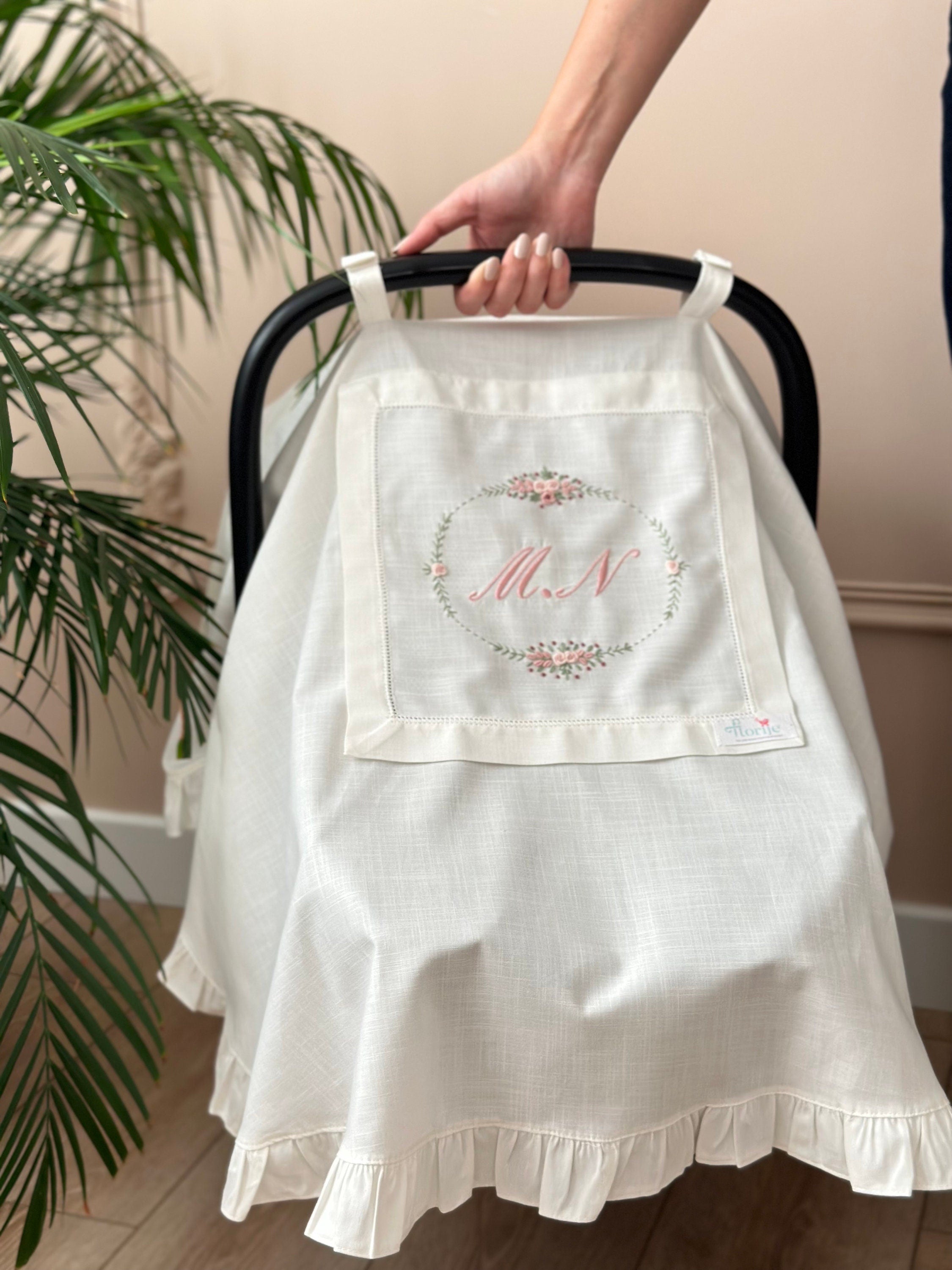 Dusty Rose Keten Puset Örtüsü Oval Model - Gül Kurusu