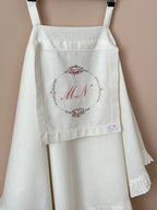 Dusty Rose Keten Puset Örtüsü Oval Model - Gül Kurusu