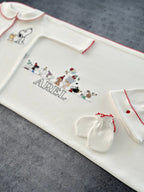 Snoopy Nakışlı Organik Yenidoğan Seti