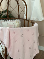 El Örgüsü Pembe Bebek Battaniyesi