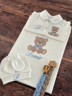 Teddy Bear Ayıcık Nakışlı Hastane Çıkışı Seti