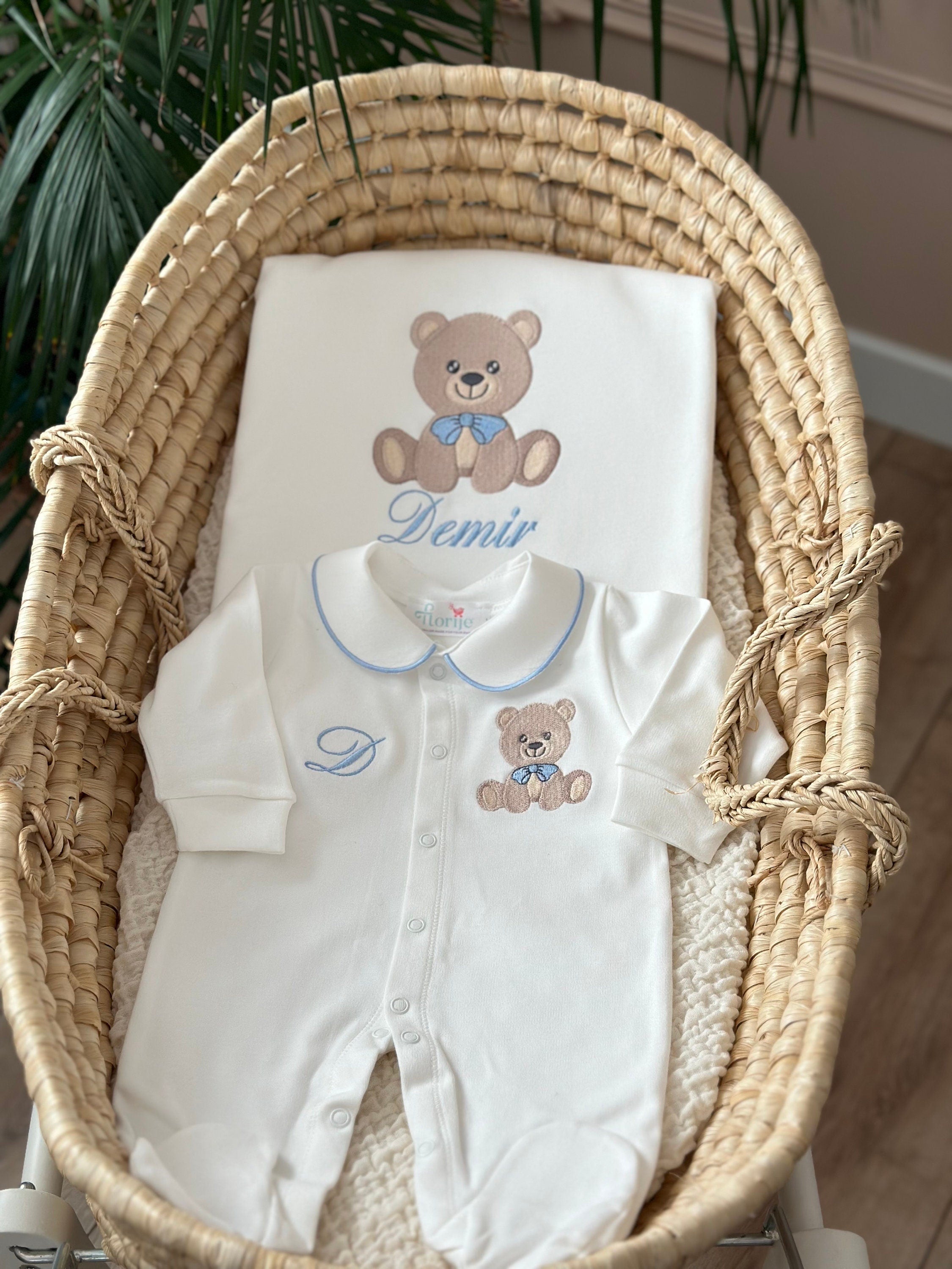 Teddy Bear Ayıcık Nakışlı Hastane Çıkışı Seti