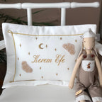 Twinkle Dekoratif Keten Bebek Yastığı Bej