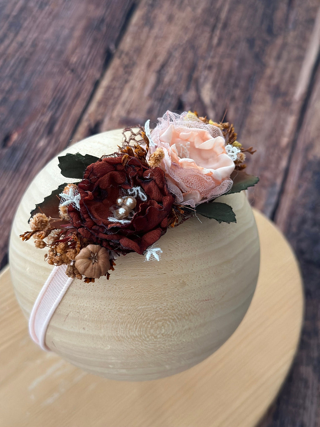 Sonbahar Temalı El Yapımı Saç Bandı