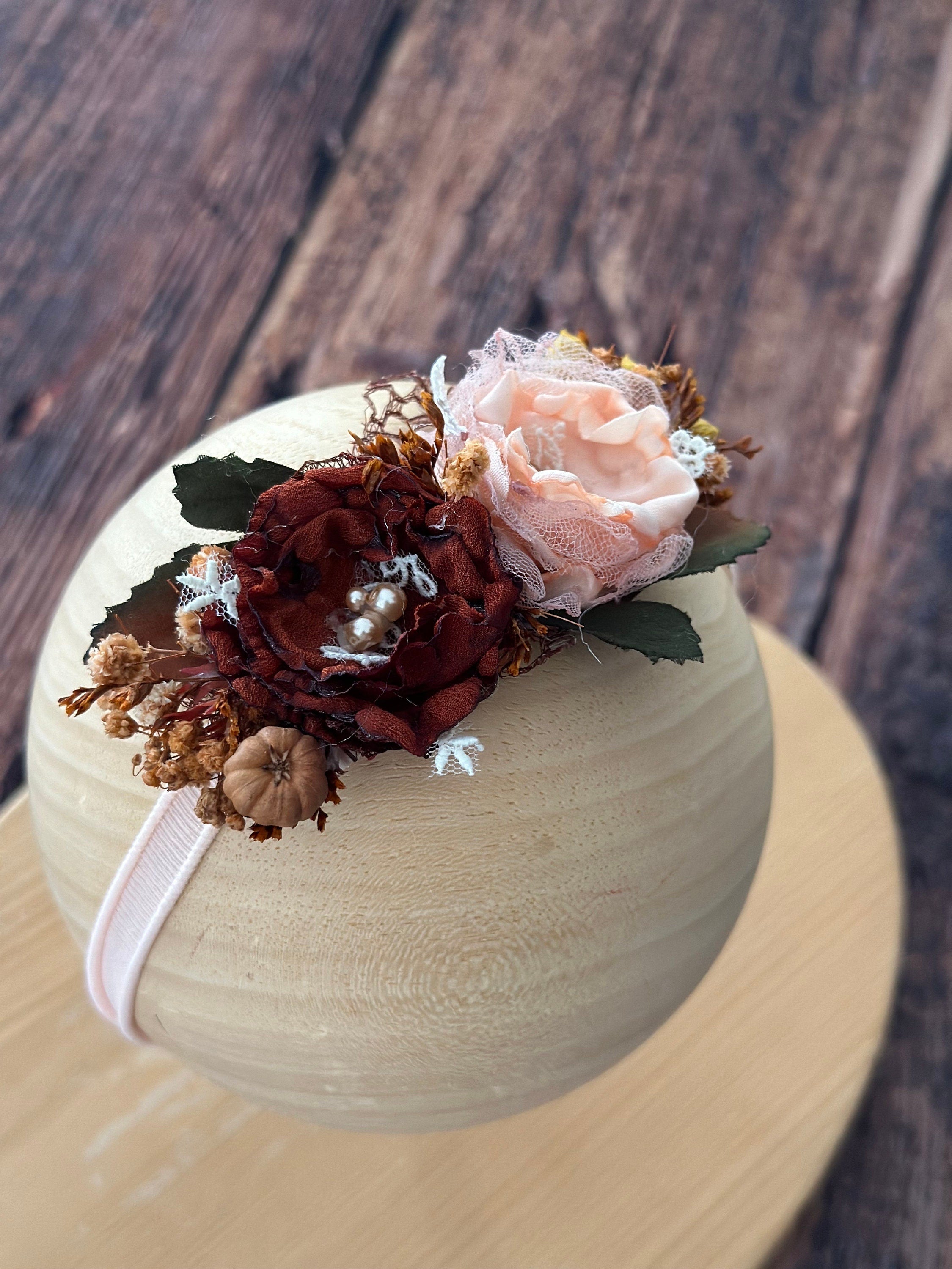 Sonbahar Temalı El Yapımı Saç Bandı