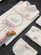 Damla Modeli Hastane Çıkışı Seti - Pembe&Mint