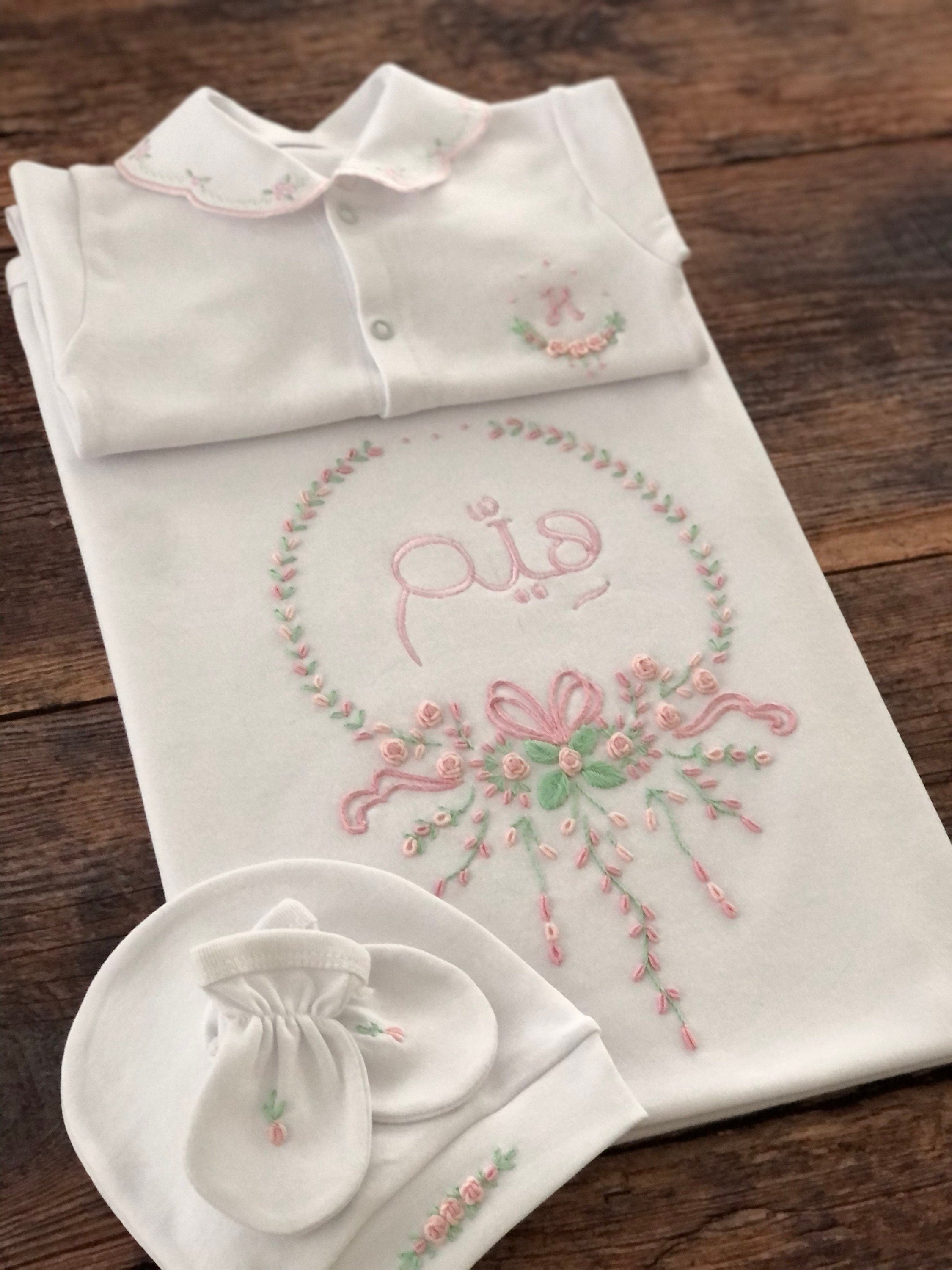 Damla Modeli Hastane Çıkışı Seti - Pembe&Mint