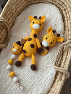 Amigurumi Zürafa Model Bebek Seti – 3 Parça