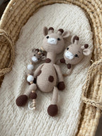 Amigurumi Zürafa Model Bebek Seti – 3 Parça